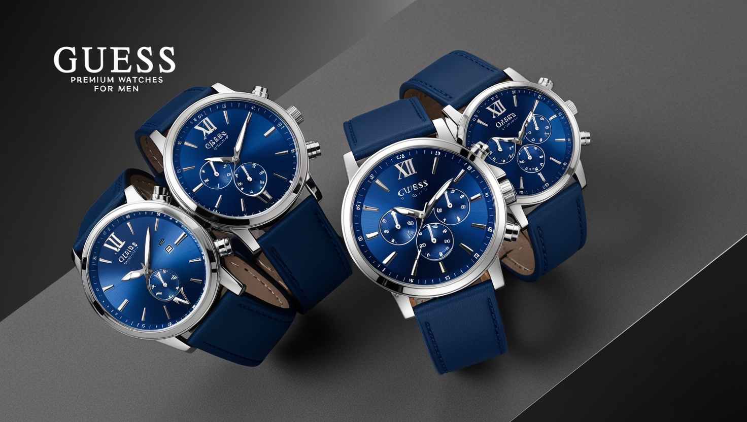 Montre Guess Homme Bleu